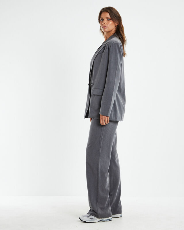 Tia Boyfriend Blazer Grey, hi-res image number null