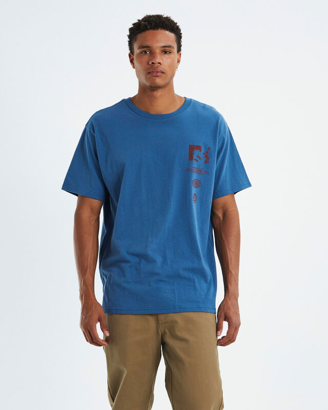 Ruptured Short Sleeve T-Shirt Cadet Blue, hi-res image number null