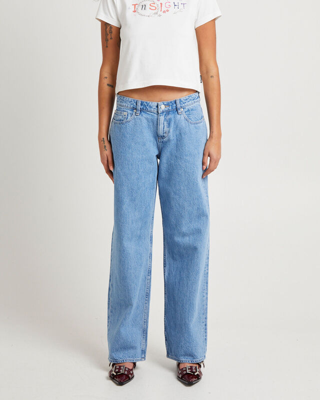 Y2k Low Baggy Jeans Brooklyn Blue, hi-res image number null