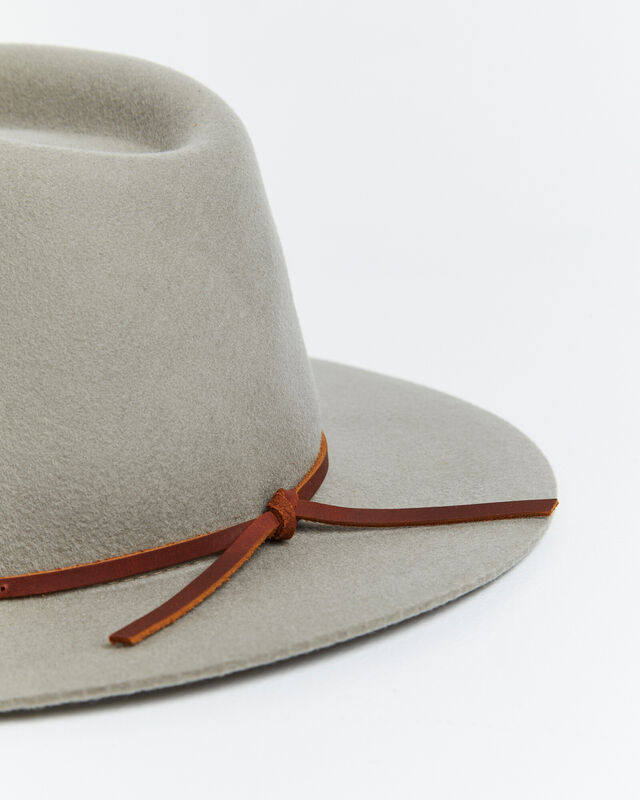 Wesley Fedora Hat Rock Beige, hi-res image number null