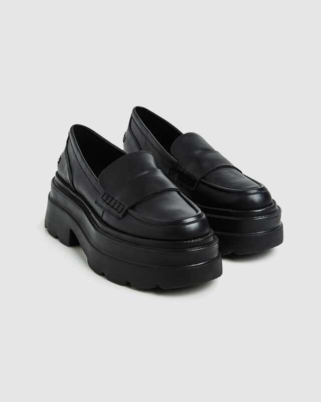 Peyton Platform Loafers Smooth Black, hi-res image number null