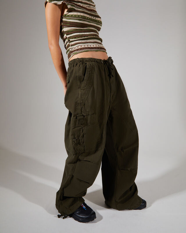 Parachute Cargo Pants Khaki, hi-res image number null